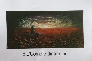 1-mostra personale al salone  CASELLO IDRAULICO di FOLLONICA dal titolo L'UOMO E DINTORNI  21-22-23 giugno 2019