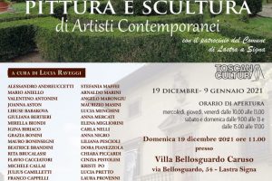 26-MOSTRA DI ARTE CONTEMPORANEA A VILLA BELLOSGUARDO CARUSO  A LASTRA A SIGNA ( FI ) 19 DICEMBRE  - 9 GENNAIO 2022